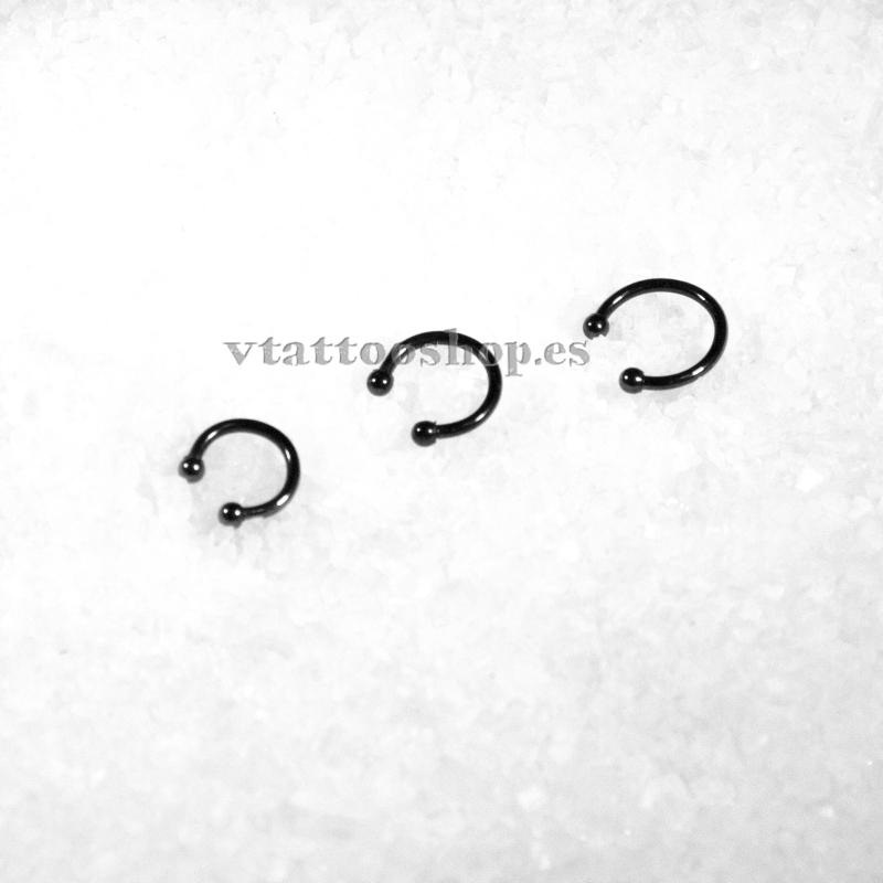 Aro acero 316l extrafinos crudo y negro Aro acero 316l extrafinos crudo y negro