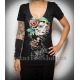 Sullen Victorian rose woman t-shirt