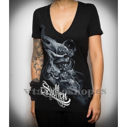 Camiseta Smokey skull woman