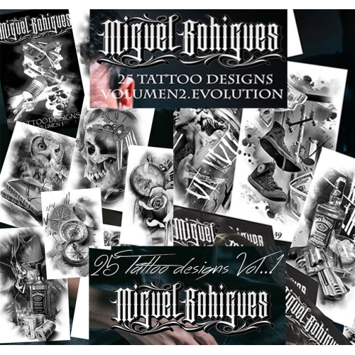 Libro de Tatuajes Tattoo Designs Vol 1 y 2 EVOLUTION **PRECIO ESPECIAL WEB**