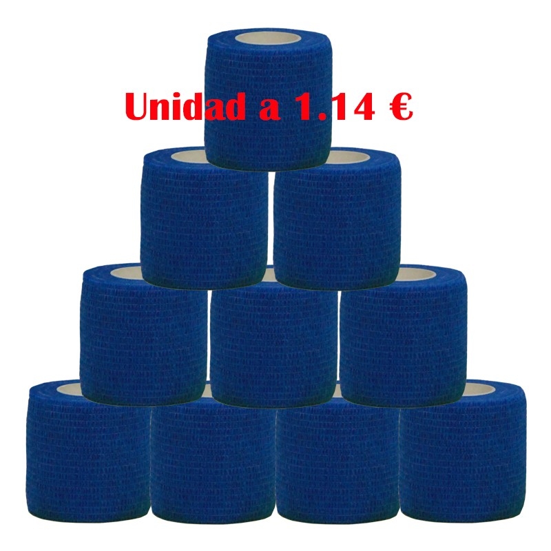 cohesive bandage blue 12 units