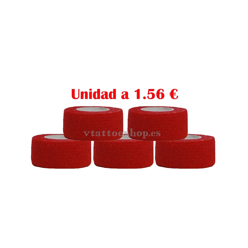 Cubre grip rojo 25 mm 5 unidades